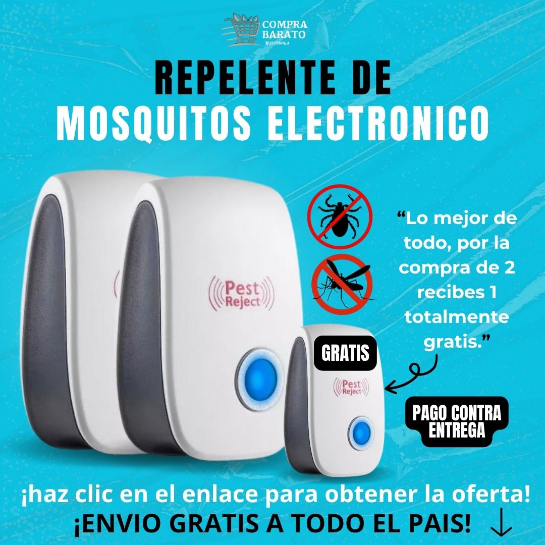 ¡Lleva 2 y te regalamos 1 GRATIS!  Repelente de mosquitos electrónico